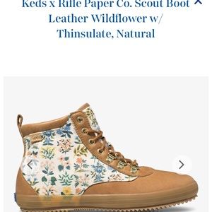 ISO Keds x Rifle Paper Co. Scout Boot Leather, sz9